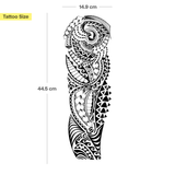 Kraftvoller Sturm Tribal Tattoo Sleeve
