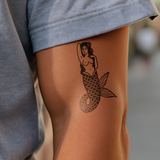 Meerjungfrau Traditional Tattoo