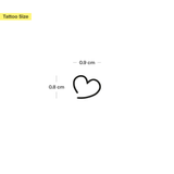 Offenes Herz Tattoo Doppelpack