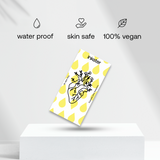 Echtes Herz mit Blumen Tattoo