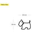 Terrier Silhouette Tattoo