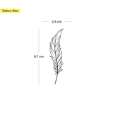 Einfache Feder Tattoo