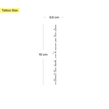 "without the dark we'd never see the stars" Tattoo