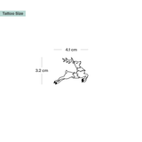 Rentier mit Lichterkette Tattoo 🤫