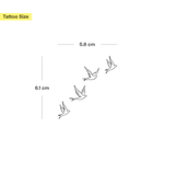 fliegende Vögel Tattoo