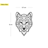 Großer geometrischer Wolf Tattoo