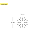 Abstrakte Sonne Tattoo