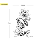 Verflüssigter Lotus Tattoo