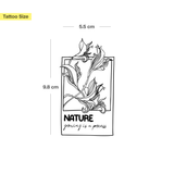 Nature growing is a process - Polaroid Tattoo