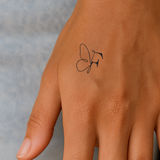 Schmetterling mit Initialen Tattoo (A-Z)