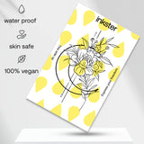 Großer Mond mit Blumen Tattoo