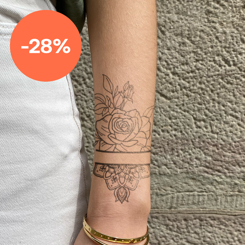 Rose und Mandala Tattoo 🤫