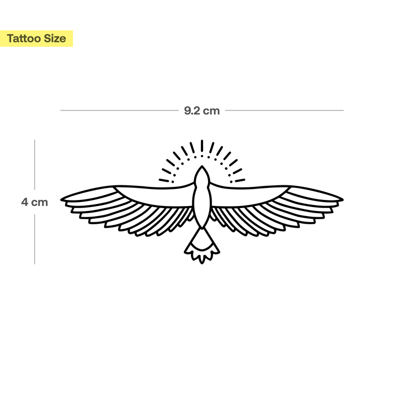 Großer Minimalistischer Vogel