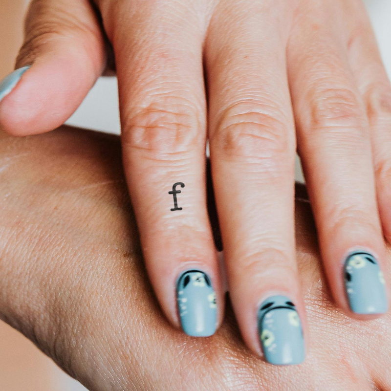 f - Kleinbuchstabe Tattoo