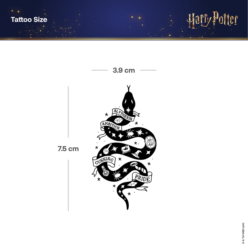 Harry Potter House Slytherin Werte Tattoo