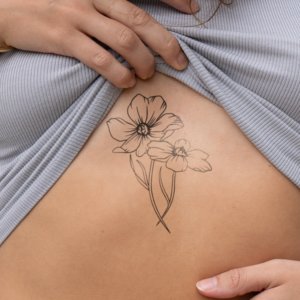 Geburtsblume Okt Cosmea Tattoo