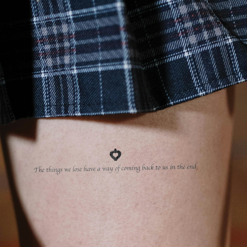 Harry Potter -The things we lose have a way of coming back to us in the end- Tattoo