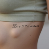 "Love is the answer2 Tattoo