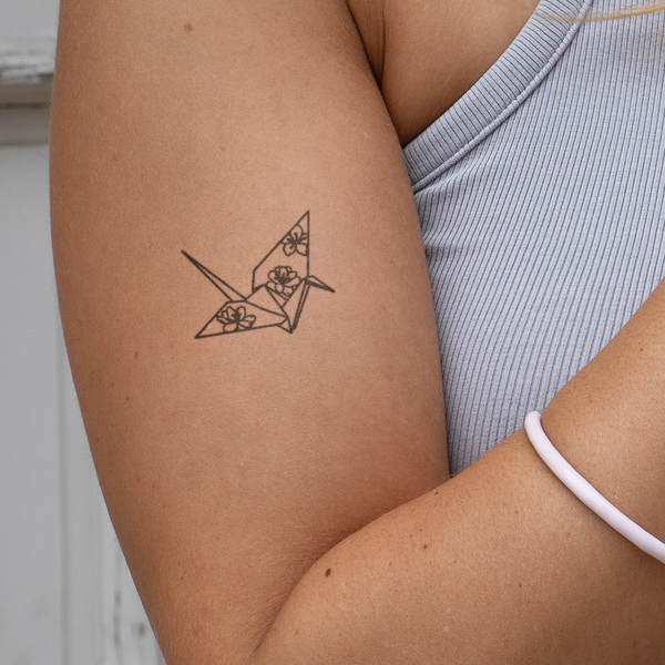 Origami Vogel Tattoo