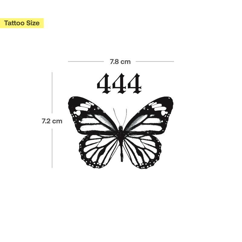 444 Verwandlung Tattoo