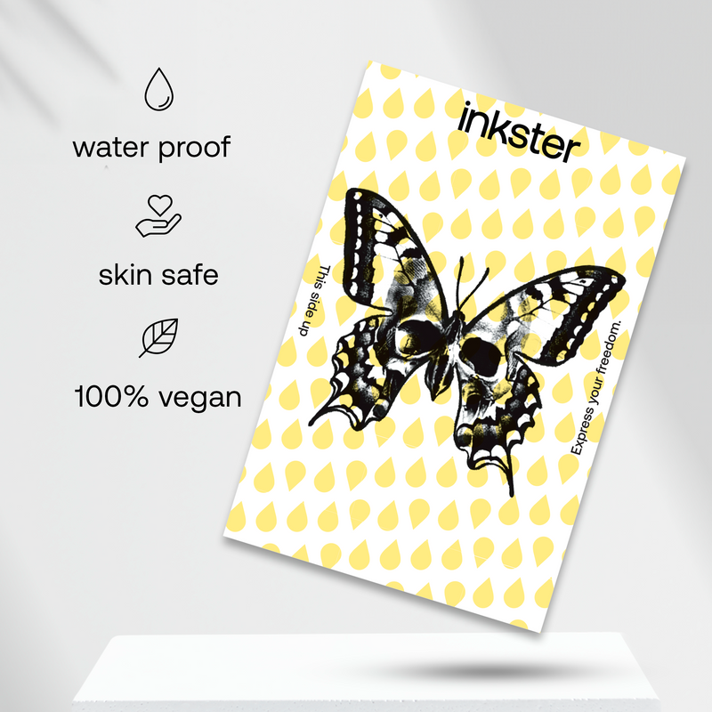 Totenkopf Schmetterling Tattoo