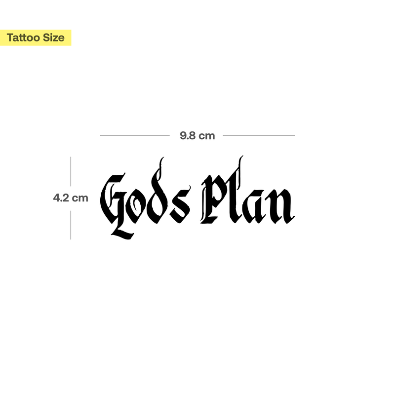 God´s Plan Tattoo