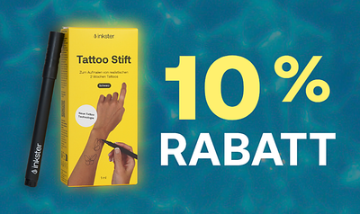 10% Rabatt - Tattoo Stift