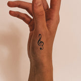 Violinschlüssel Tattoo